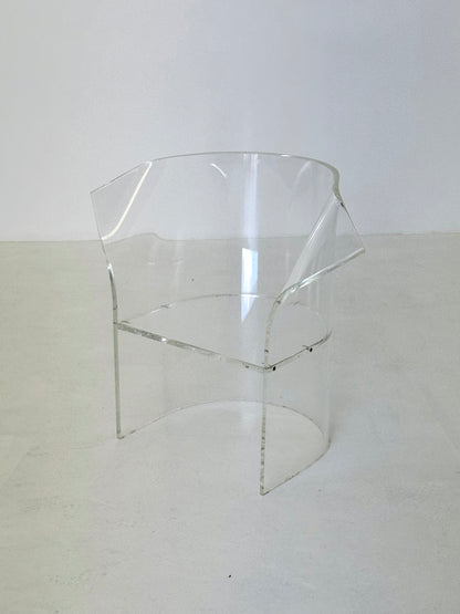 Vintage acrylglas stoel ontworpen door Vladimir Kagan