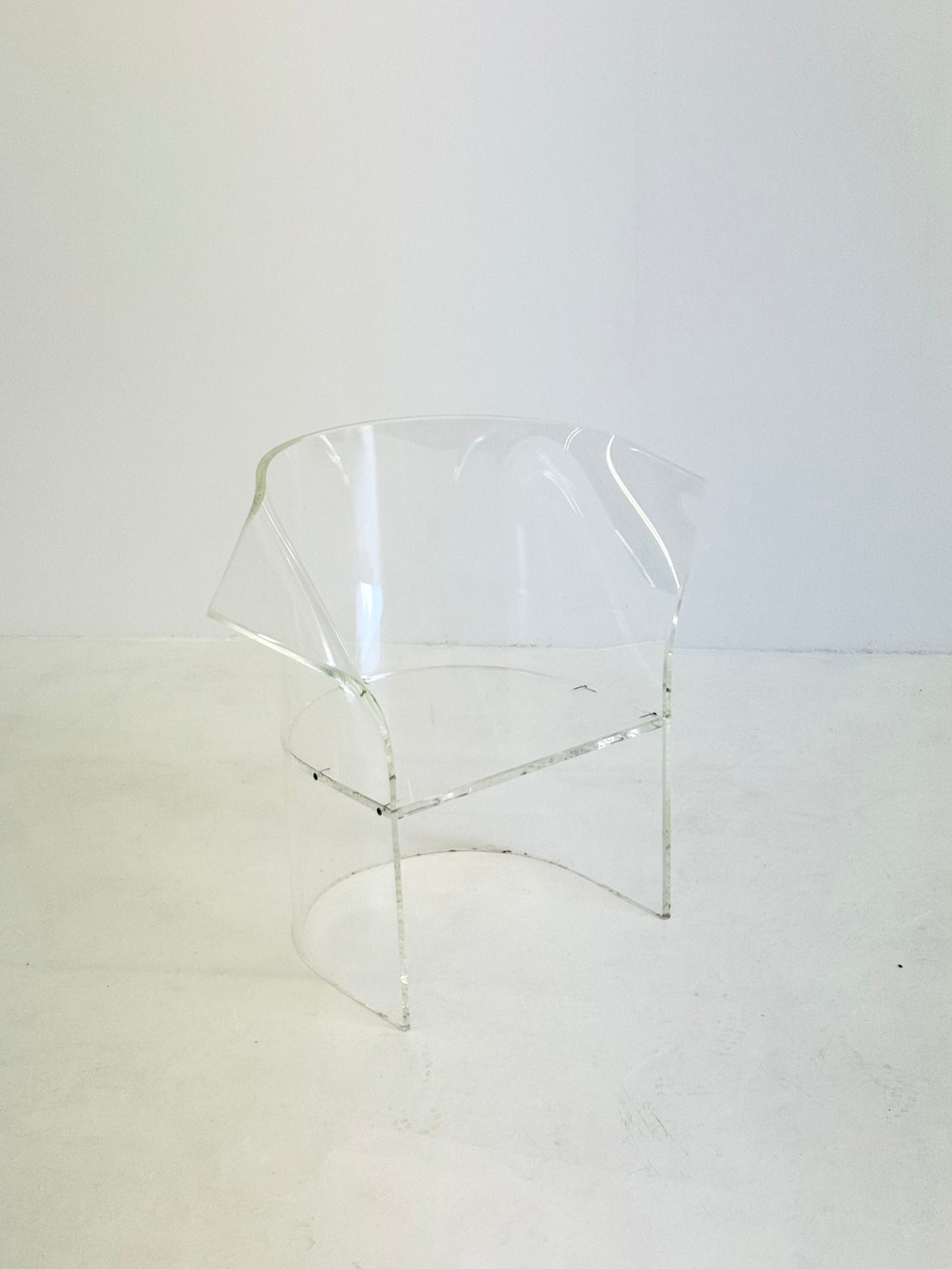 Vintage acrylglas stoel ontworpen door Vladimir Kagan