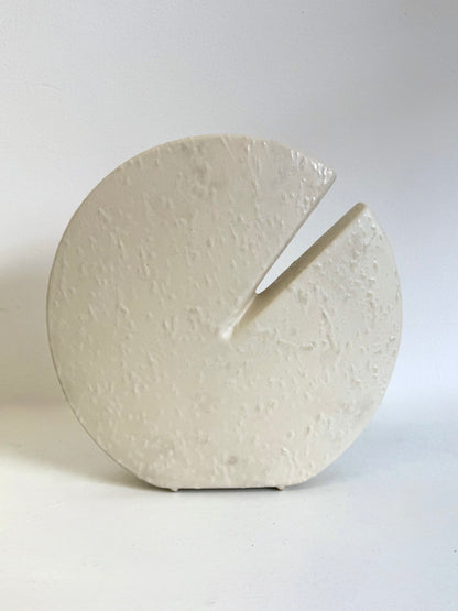 Gebroken Witte keramieke vaas van Nereo Boaretto