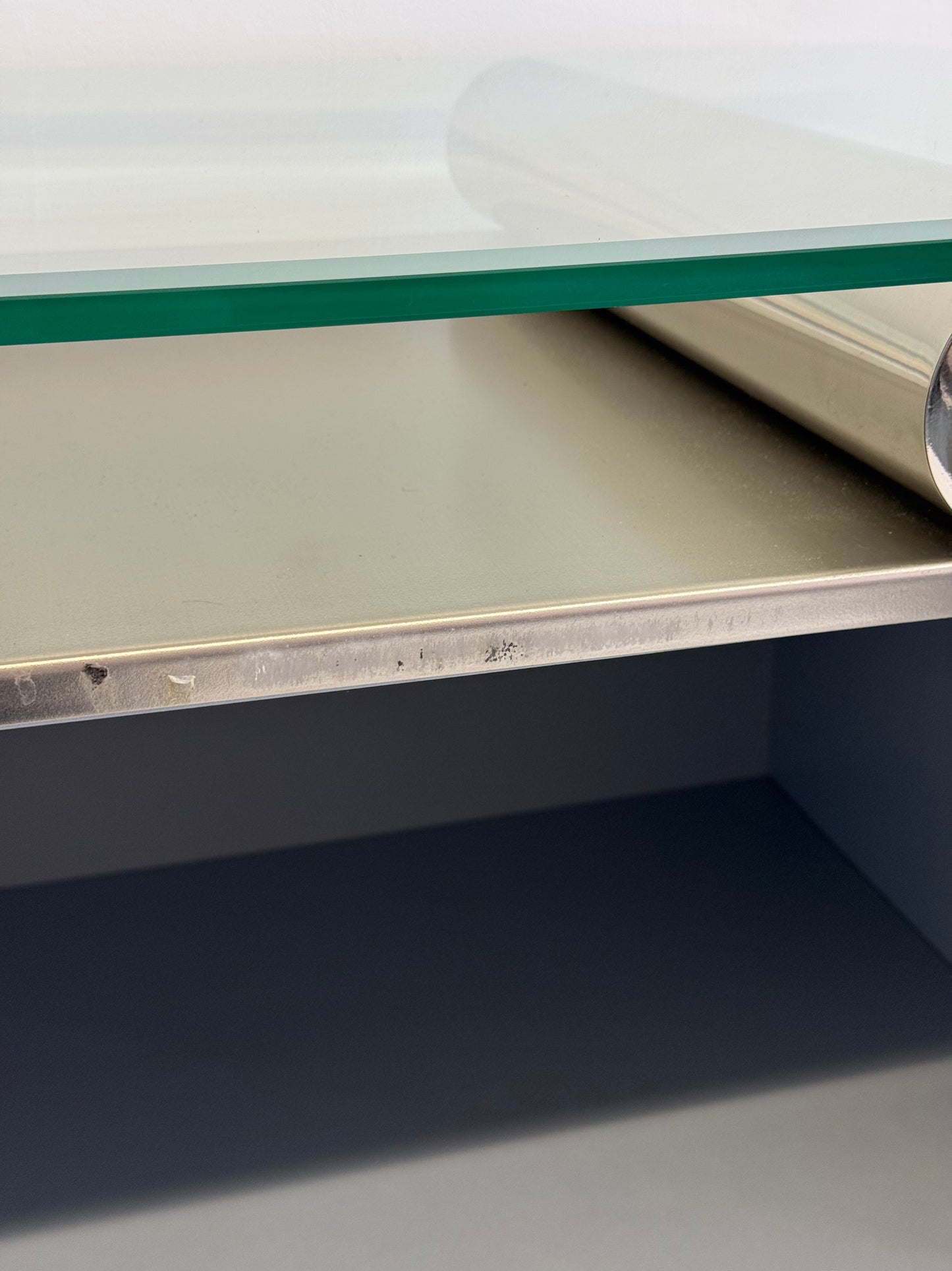 Postmoderne aluminium bar kast van Belgochrom