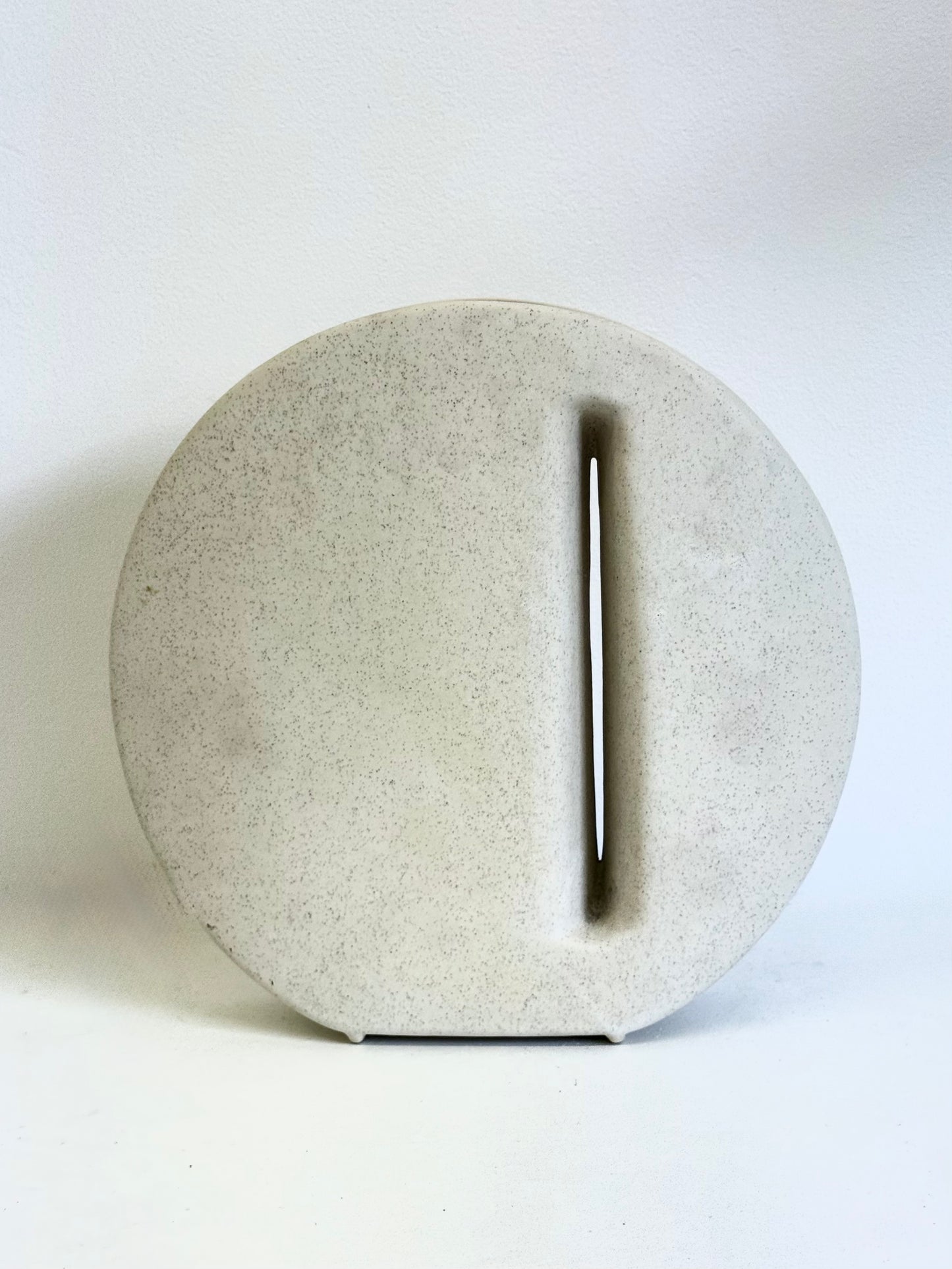 Keramieke vaas van Nereo Boaretto in gebroken wit