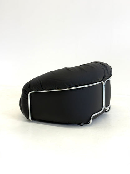 Italiaanse Space Age fauteuils in zwart