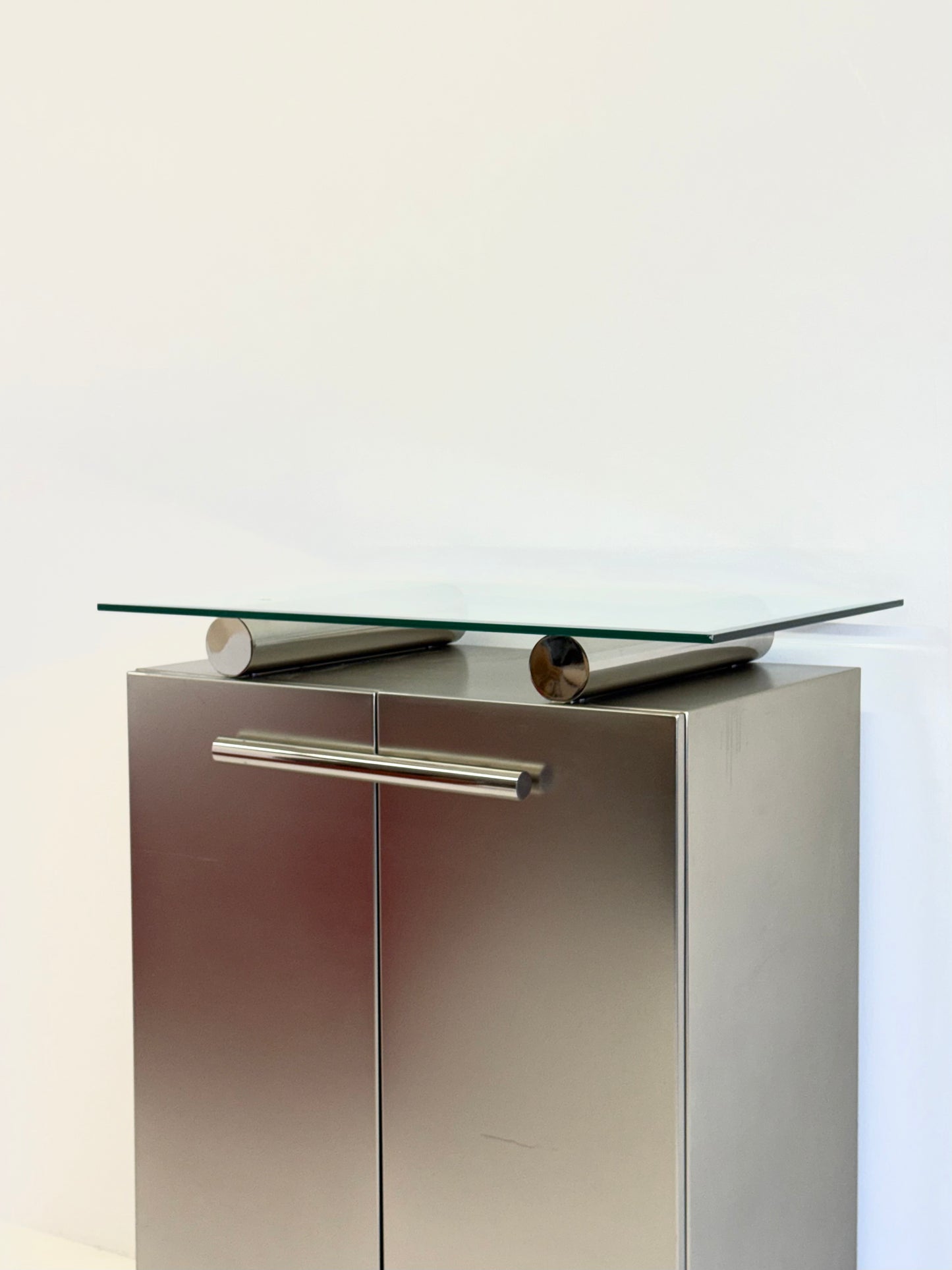 Postmoderne aluminium bar kast van Belgochrom