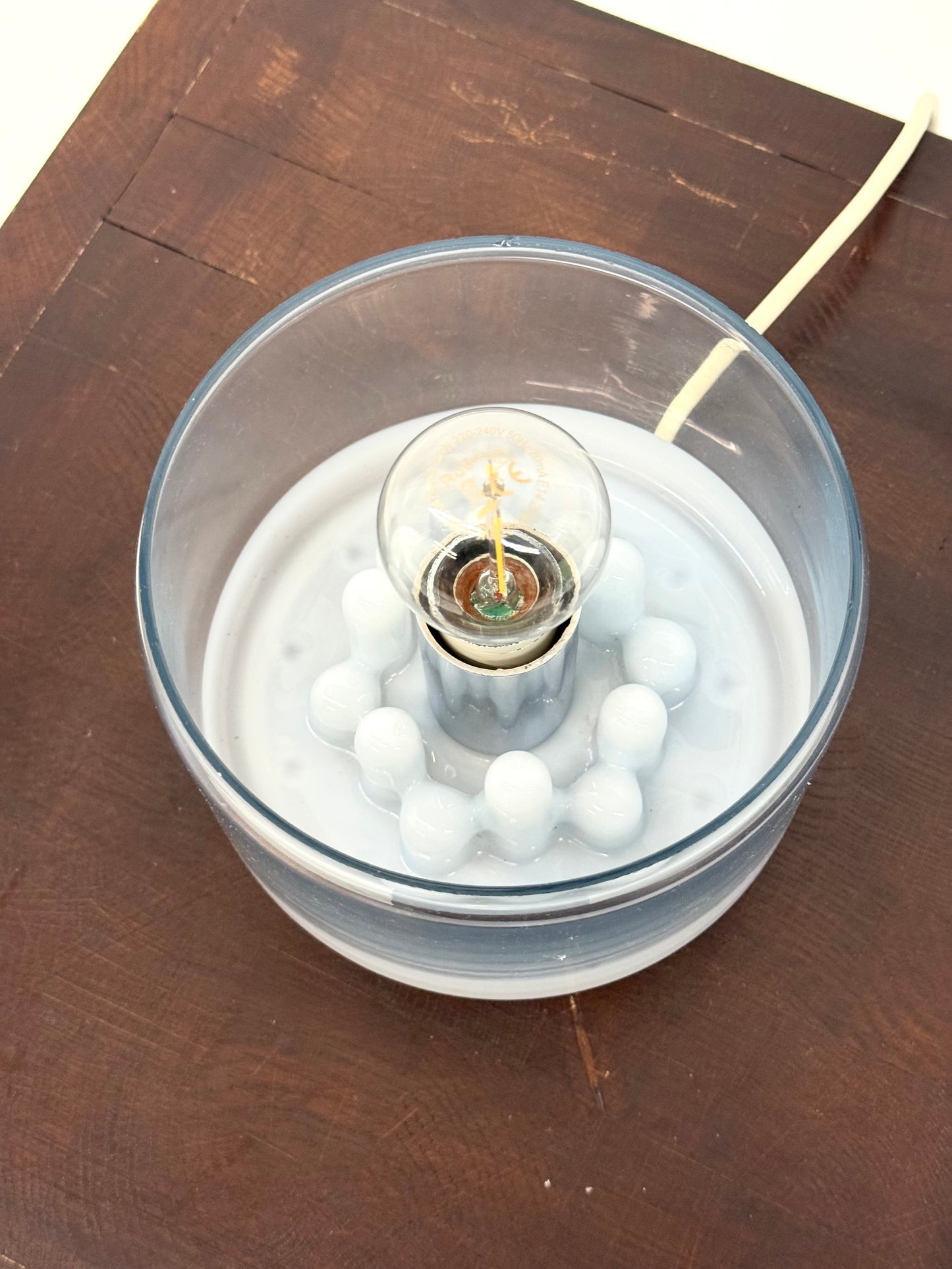 Italiaanse space age Murano glazen tafellamp