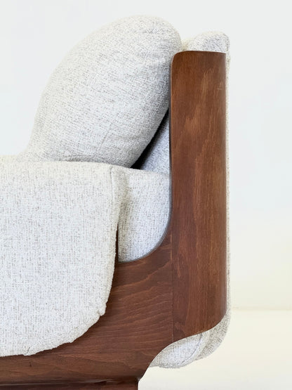 Italiaanse brutalistische - mid century fauteuil