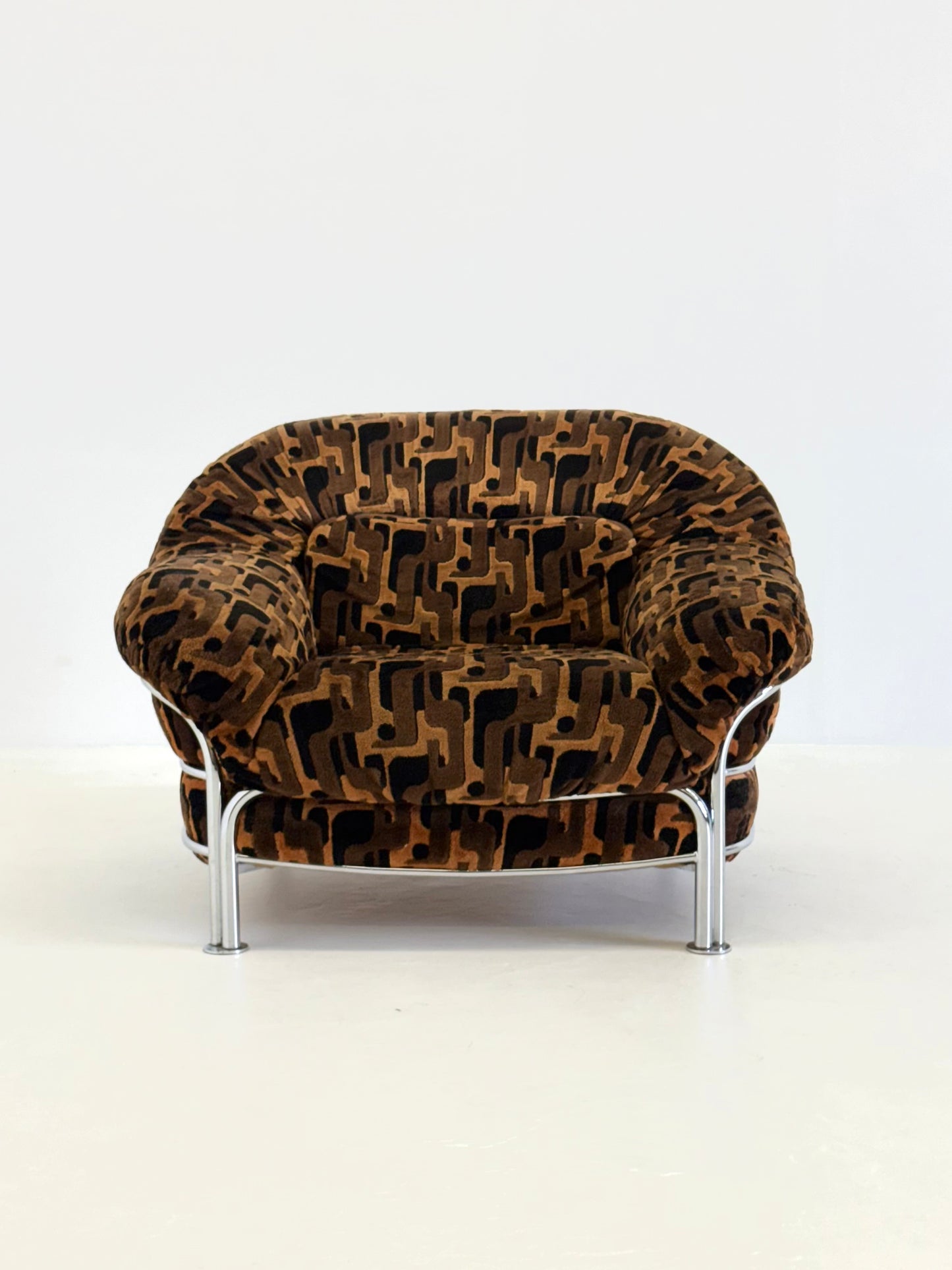 Vintage Italiaanse lounge stoelen met buisframe