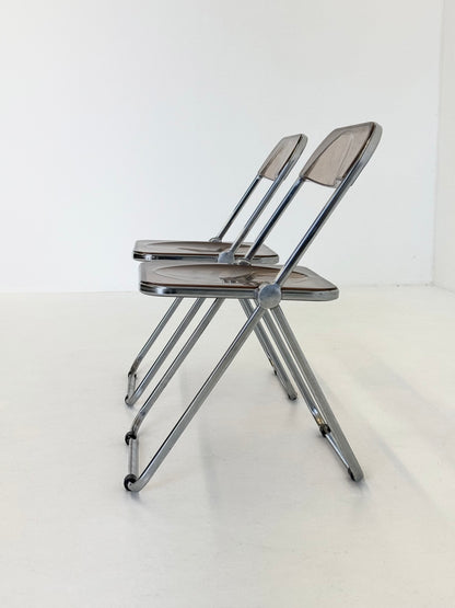 Set van 2 Plia klap stoelen voor Anonima Castelli van Giancarlo Piretti