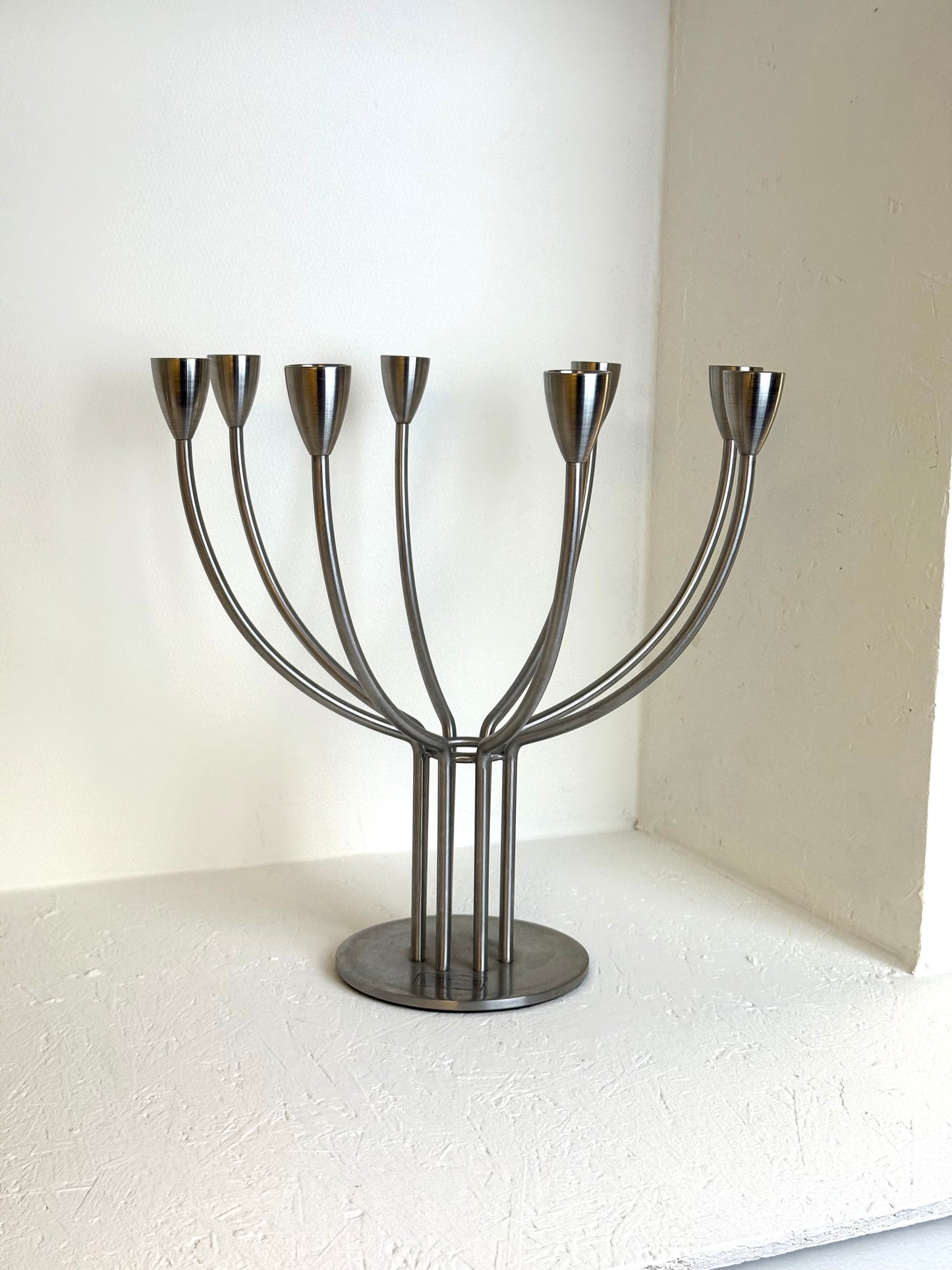 IKEA Vintage RVS Kandelaar Knut & Marianne Hagberg