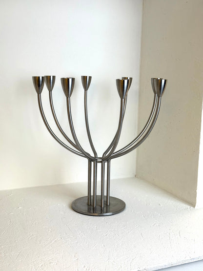 IKEA Vintage RVS Kandelaar Knut & Marianne Hagberg