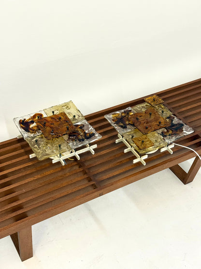 Patchwork wandlampen door Toni Zuccheri voor Venini