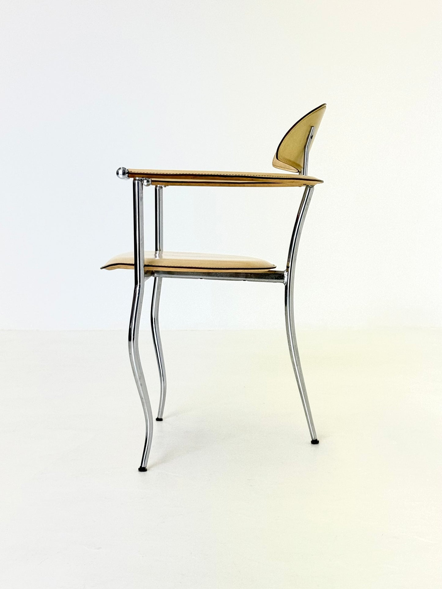 Set gele Marilyn Stiletto eetkamerstoelen Arrben Italy