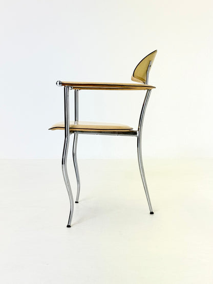 Set gele Marilyn Stiletto eetkamerstoelen Arrben Italy