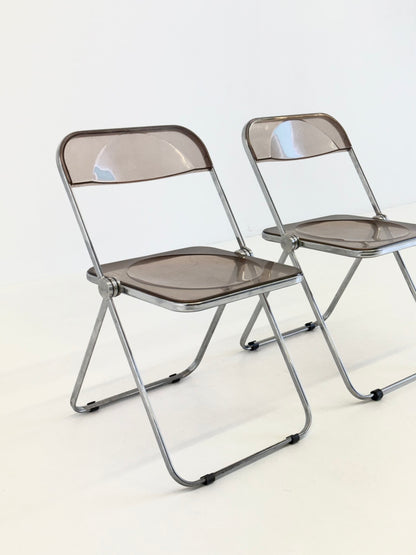 Set van 2 Plia klap stoelen voor Anonima Castelli van Giancarlo Piretti