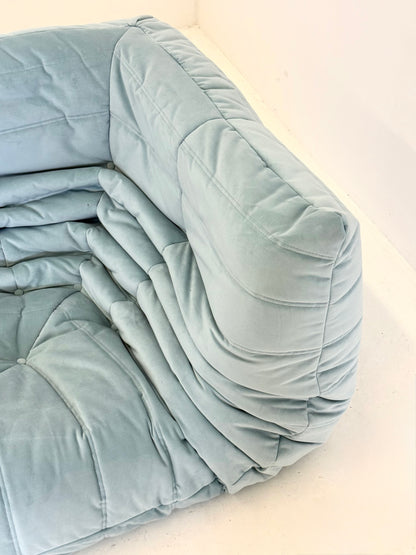 Ligne Roset Togo hoekelement 1-zit in lichtblauw