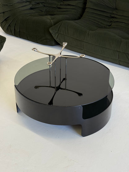 Zwarte space age salontafel van Erik van Buijtenen voor Nebu