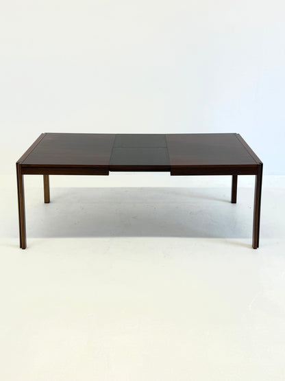 4D houten vintage eettafel door Angelo Mangiarotti voor Molteni