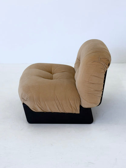 Vier modulaire fauteuils door Giuseppe Munari voor Poltrona Munari
