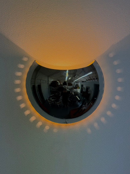 Set van 2 vintage space age wandlampen door Reggiani Goffredo