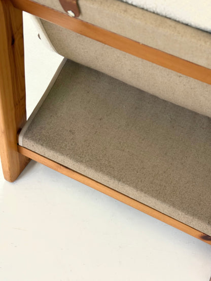 Italiaanse fauteuil van Ibisco in witte bouclé