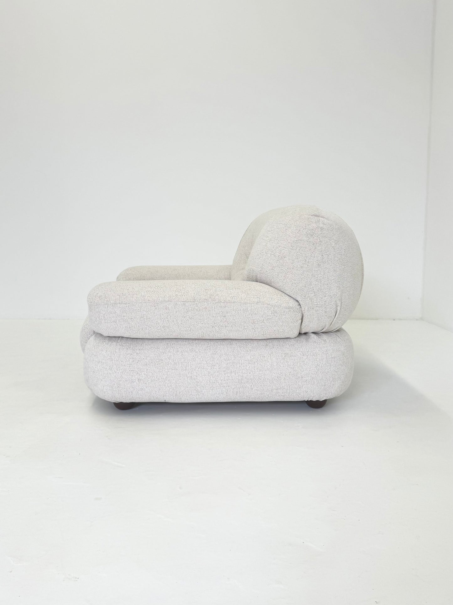 Sapporo Fauteuil van Mario Marenco voor Mobil Girgi in Crème Beige