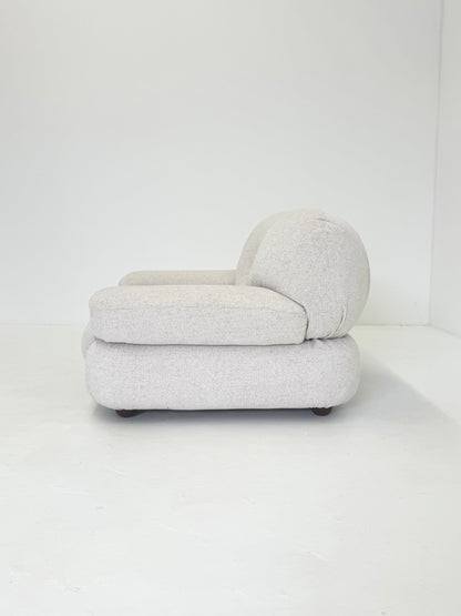 Sapporo Fauteuil van Mario Marenco voor Mobil Girgi in Crème Beige