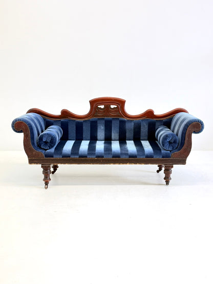 Antieke Victoriaanse Chaise Longue / Méridienne