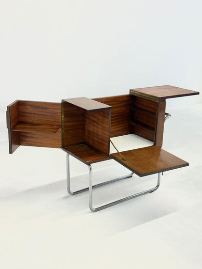 Italiaanse walnoot bar kast van Cova Milano