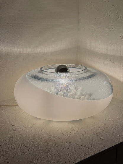 Italiaanse bolvormige space age Murano glazen lamp