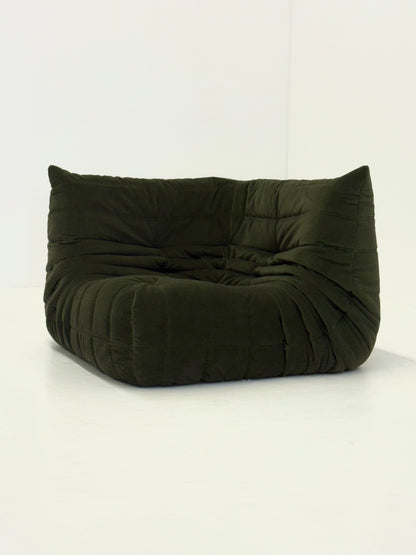Ligne Roset Togo hoekelement 1-zit in donkergroen velvet