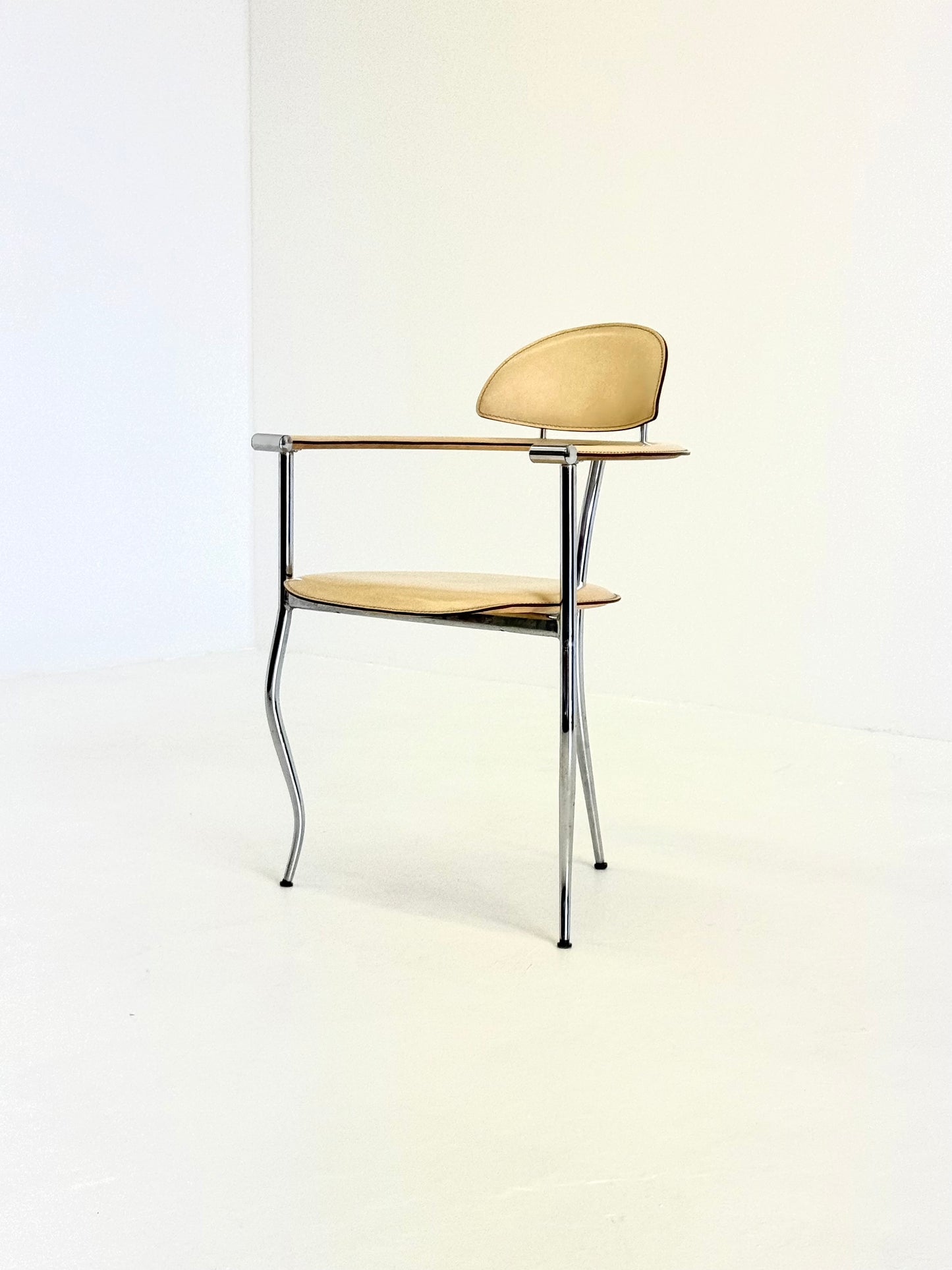 Set gele Marilyn Stiletto eetkamerstoelen Arrben Italy