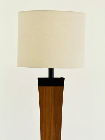 Italiaanse Mid Century vloerlamp van teakhout