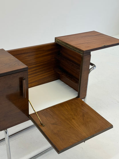 Italiaanse walnoot bar kast van Cova Milano