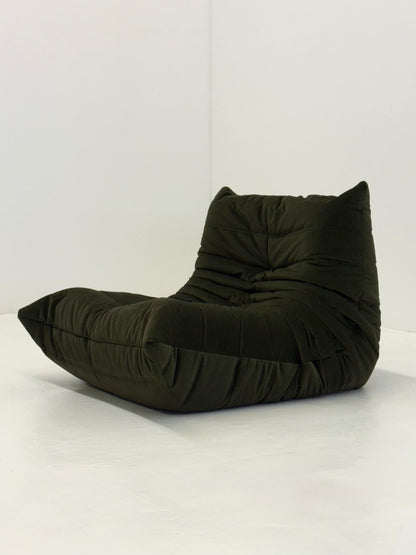 Ligne Roset Togo 1-zits in donkergroen velvet