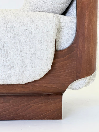 Italiaanse brutalistische - mid century fauteuil