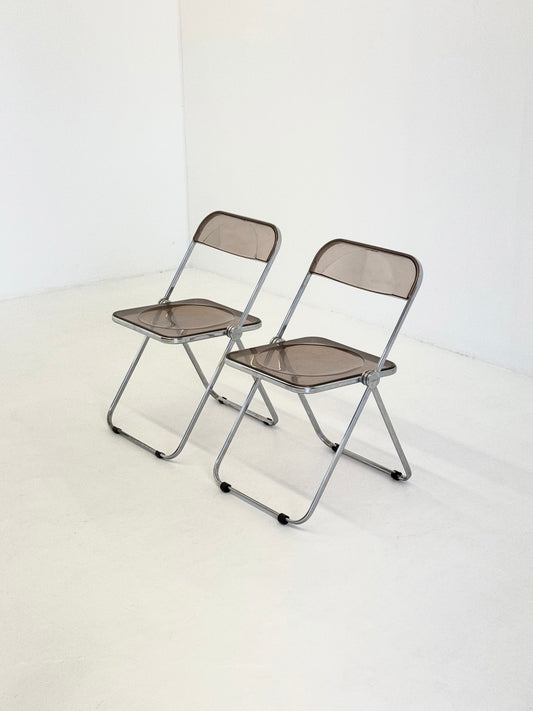 Set van 2 Plia klap stoelen voor Anonima Castelli van Giancarlo Piretti
