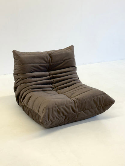 Ligne Roset Togo 1-zits in taupe velvet