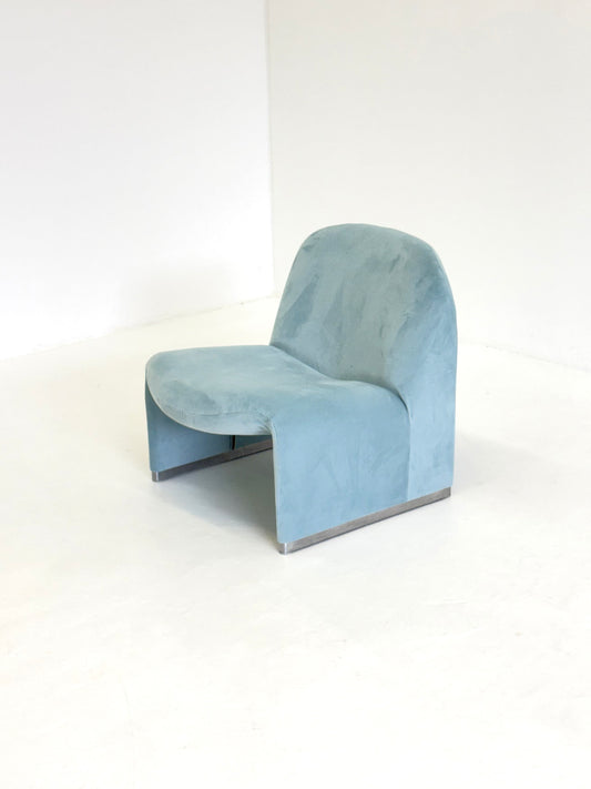 Anonima Castelli Alky Fauteuil in Babyblauw Velvet