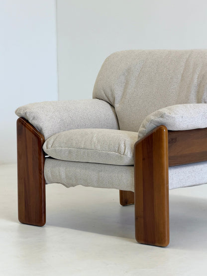 Sapporo Fauteuil van Mario Marenco voor Mobil Girgi in Crème