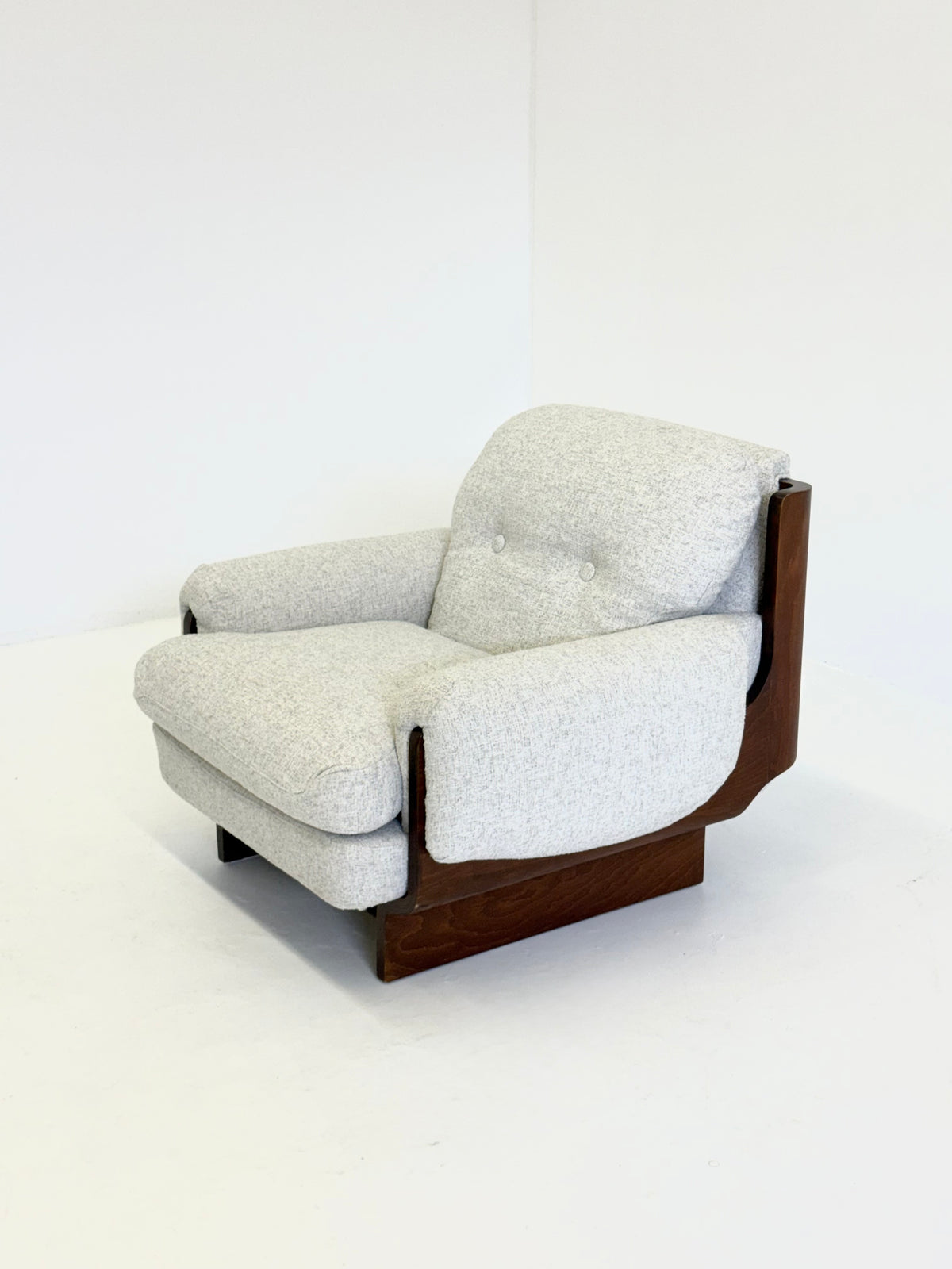 Italiaanse brutalistische - mid century fauteuil