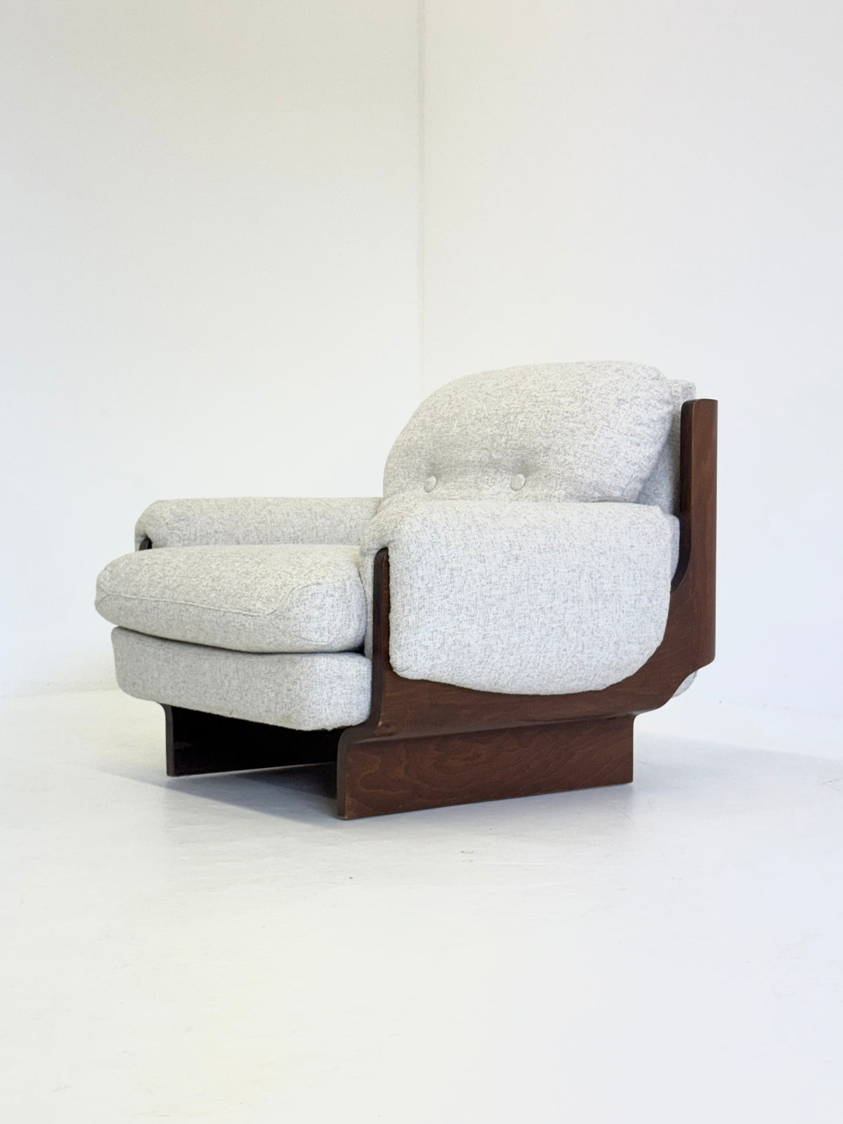 Italiaanse brutalistische - mid century fauteuil