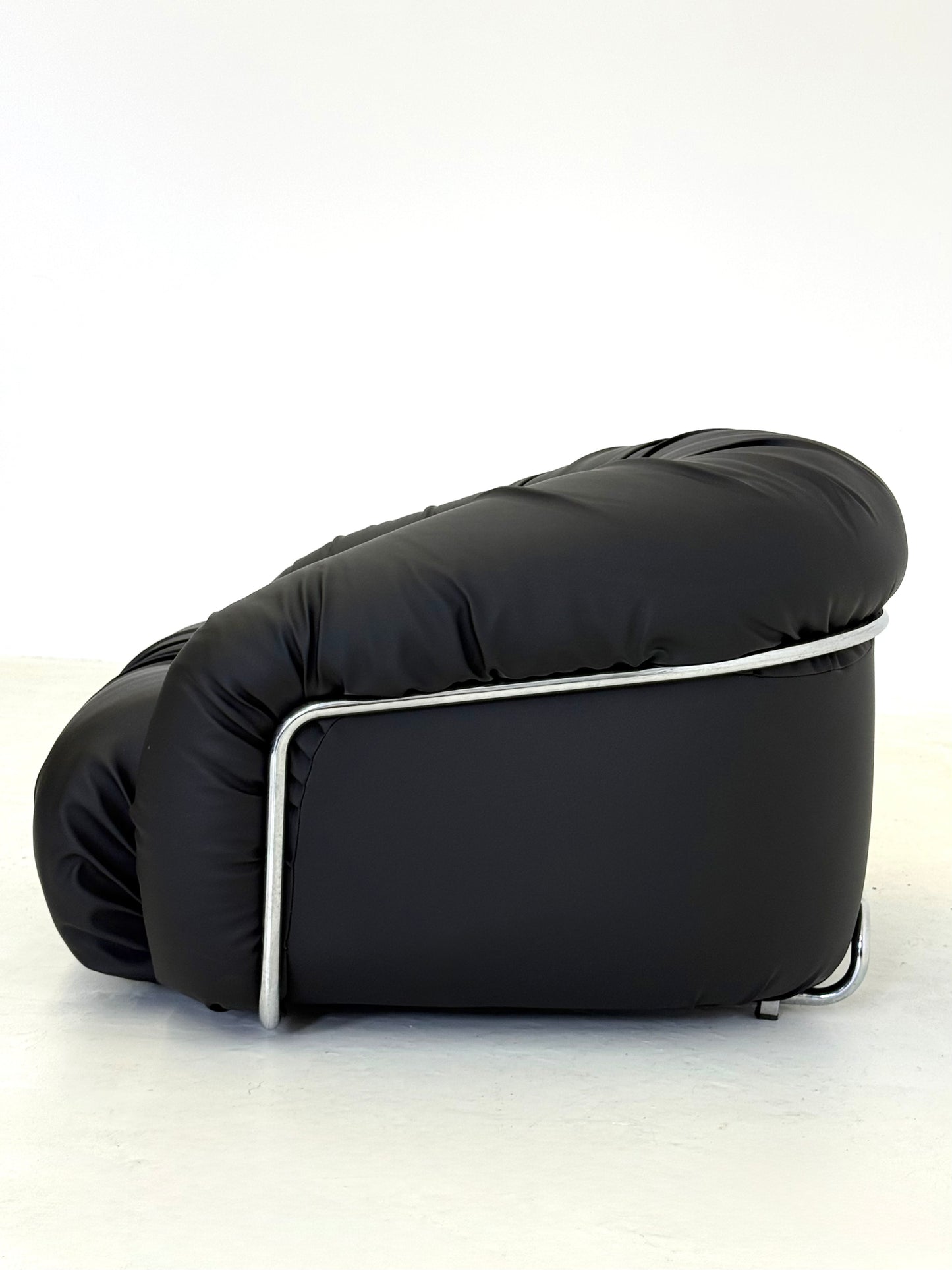 Italiaanse Space Age fauteuils in zwart