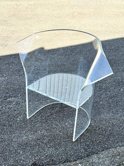 Vintage acrylglas stoel ontworpen door Vladimir Kagan