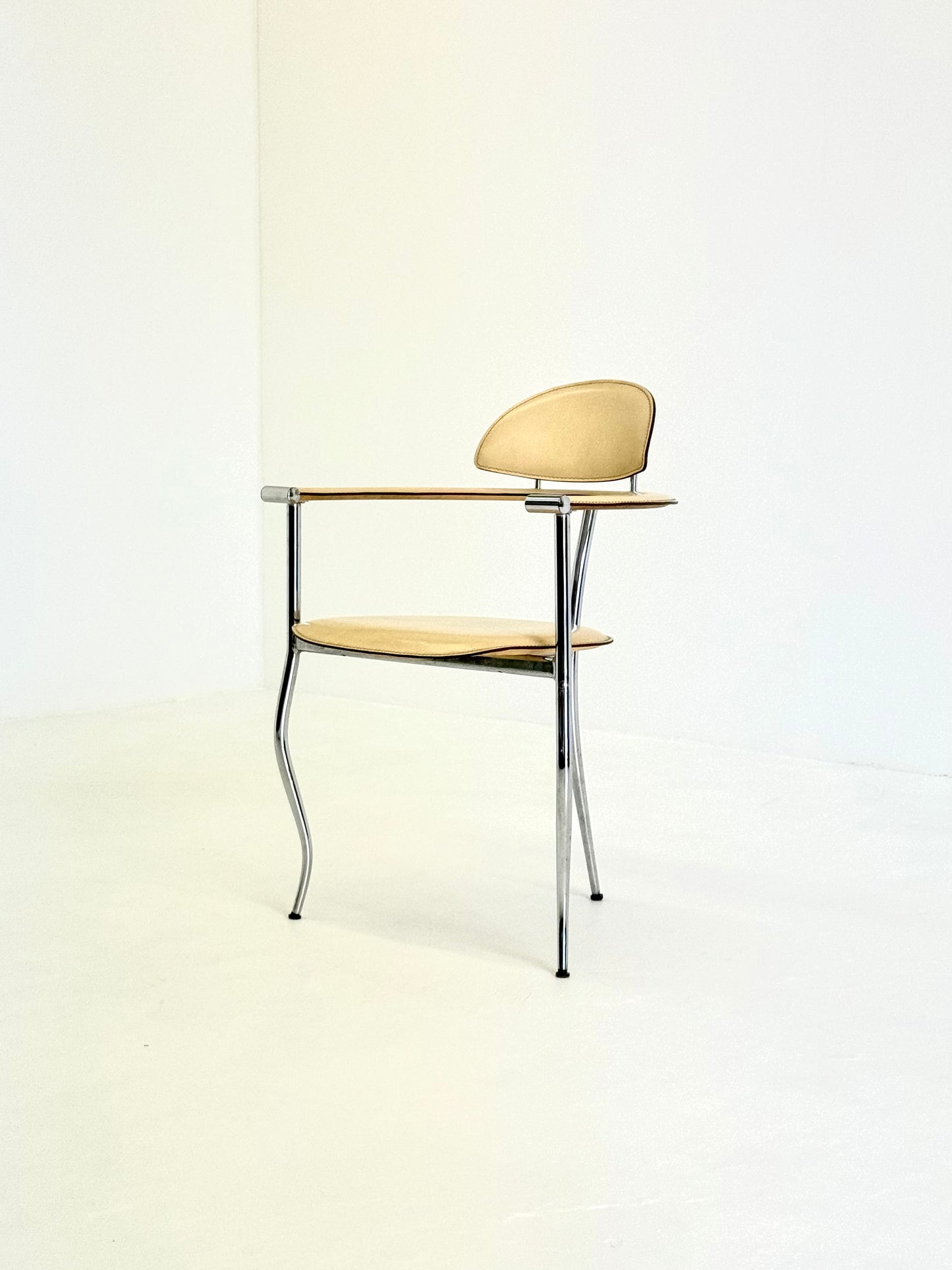 Set gele Marilyn Stiletto eetkamerstoelen Arrben Italy