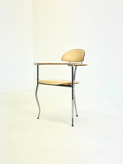 Set gele Marilyn Stiletto eetkamerstoelen Arrben Italy