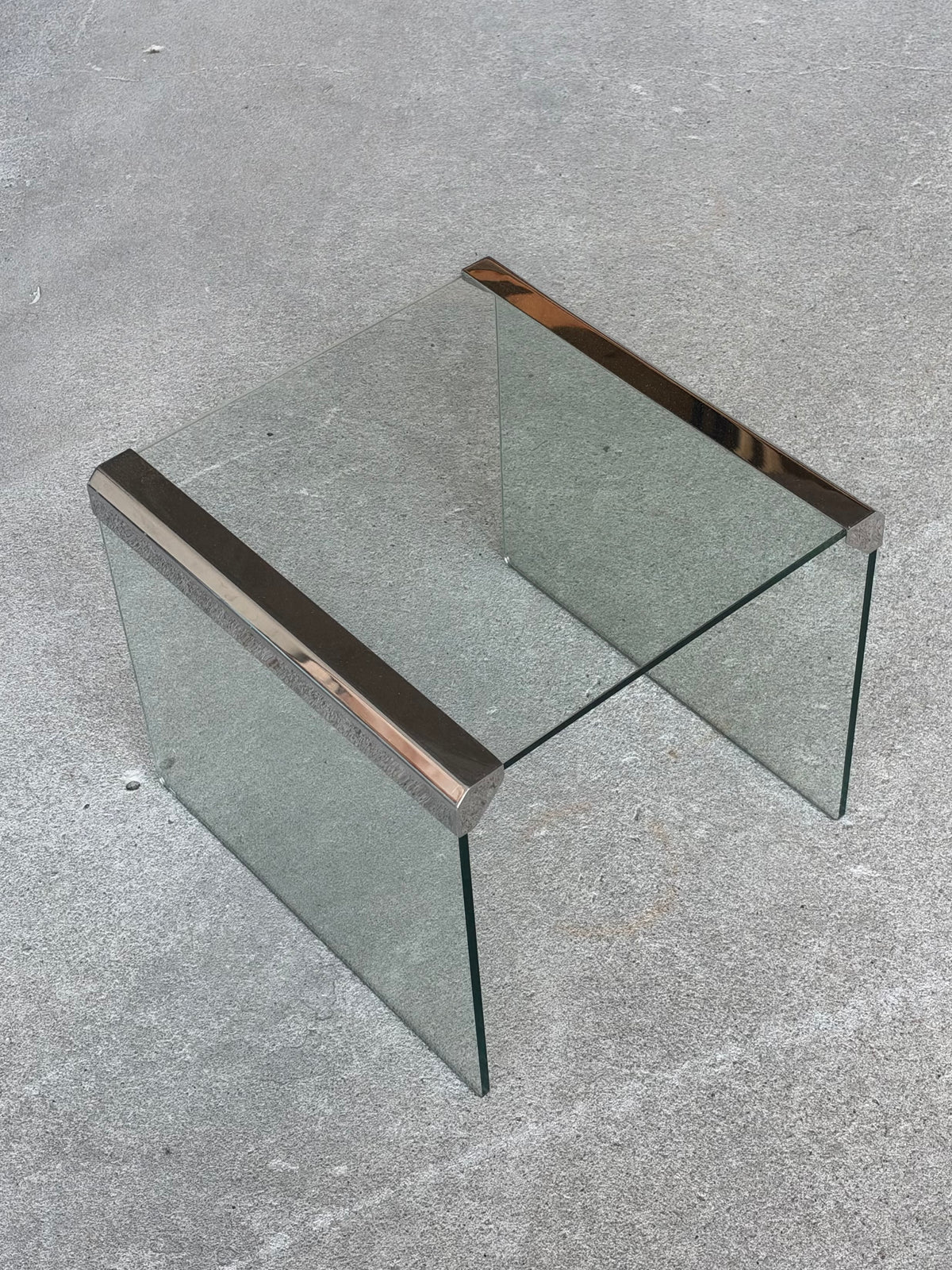 Gallotti & Radice Transparant glazen bijzettafel
