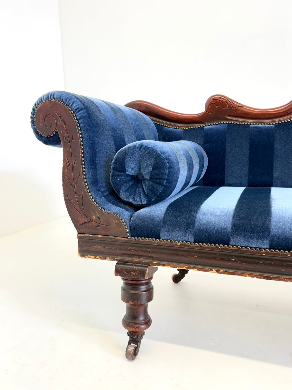 Antieke Victoriaanse Chaise Longue / Méridienne