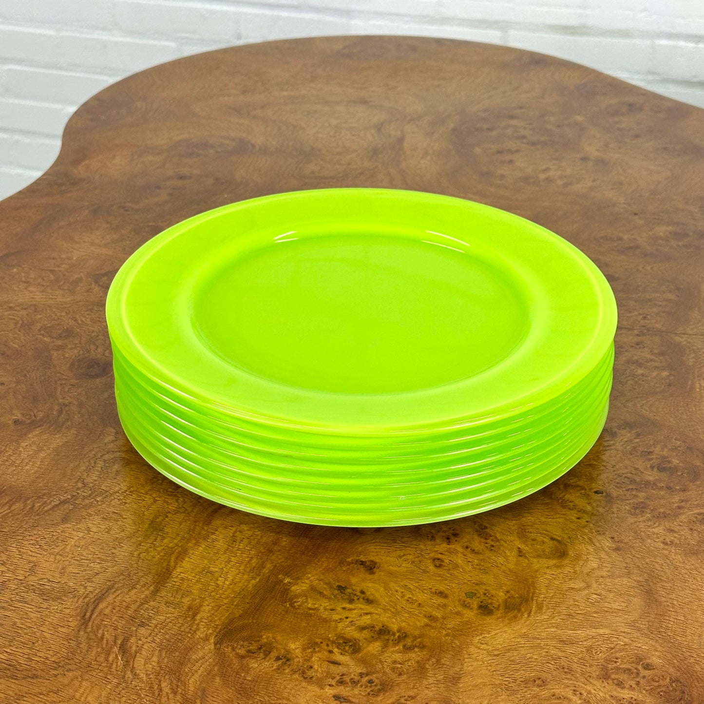 Set borden in neon groen (8 stuks)