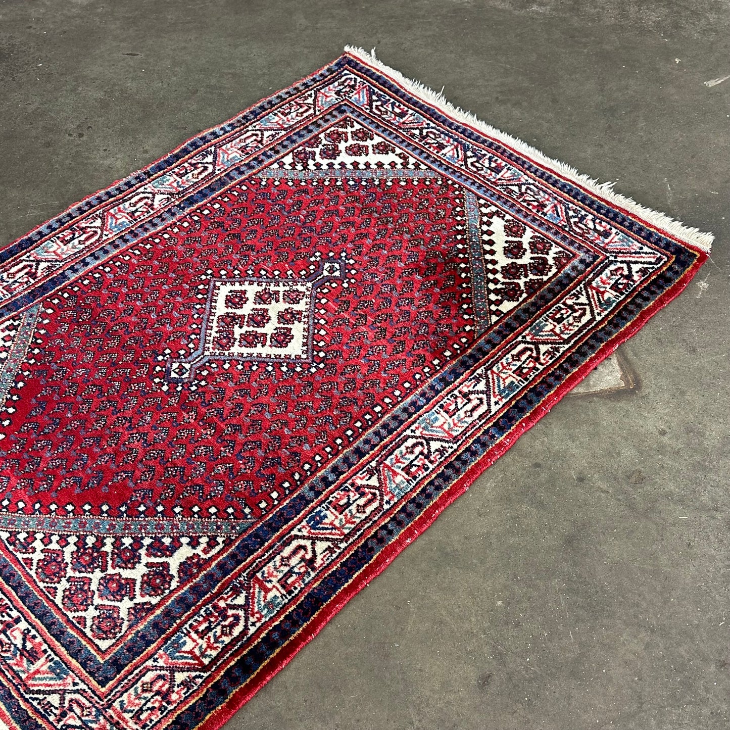Handgemaakte Perzische vloerkleed 144x108