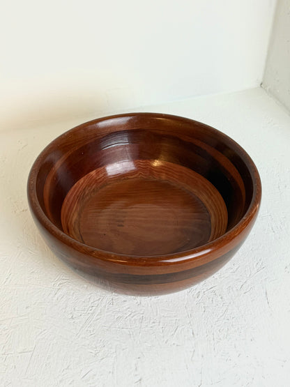 Vintage California Redwood houten ronde schaal