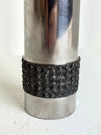 BMF rvs vintage brutalistische vaas